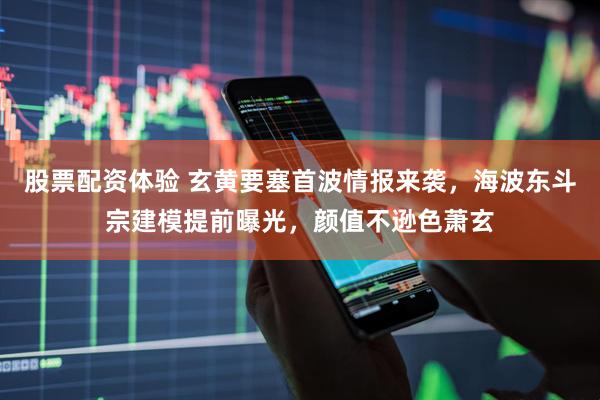 股票配资体验 玄黄要塞首波情报来袭，海波东斗宗建模提前曝光，颜值不逊色萧玄