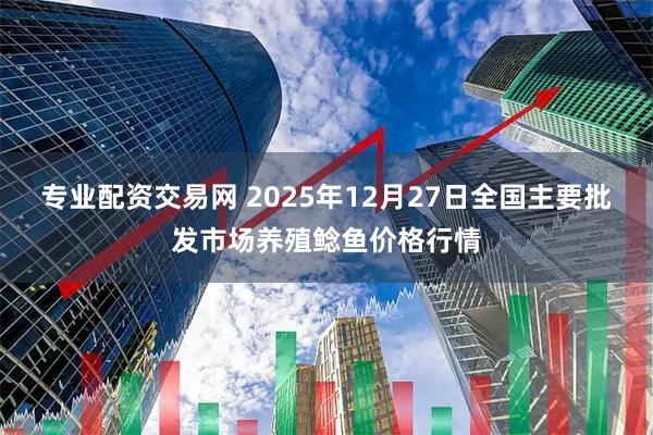 专业配资交易网 2025年12月27日全国主要批发市场养殖鲶鱼价格行情
