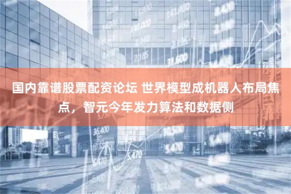 国内靠谱股票配资论坛 世界模型成机器人布局焦点，智元今年发力算法和数据侧