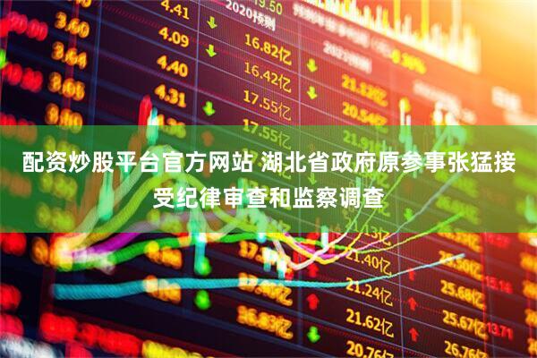 配资炒股平台官方网站 湖北省政府原参事张猛接受纪律审查和监察调查
